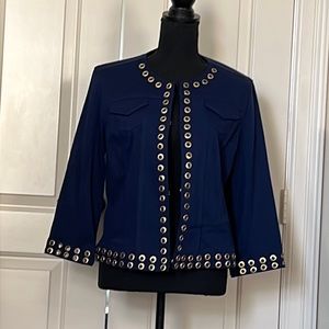 Linea Domani embellished knit jacket